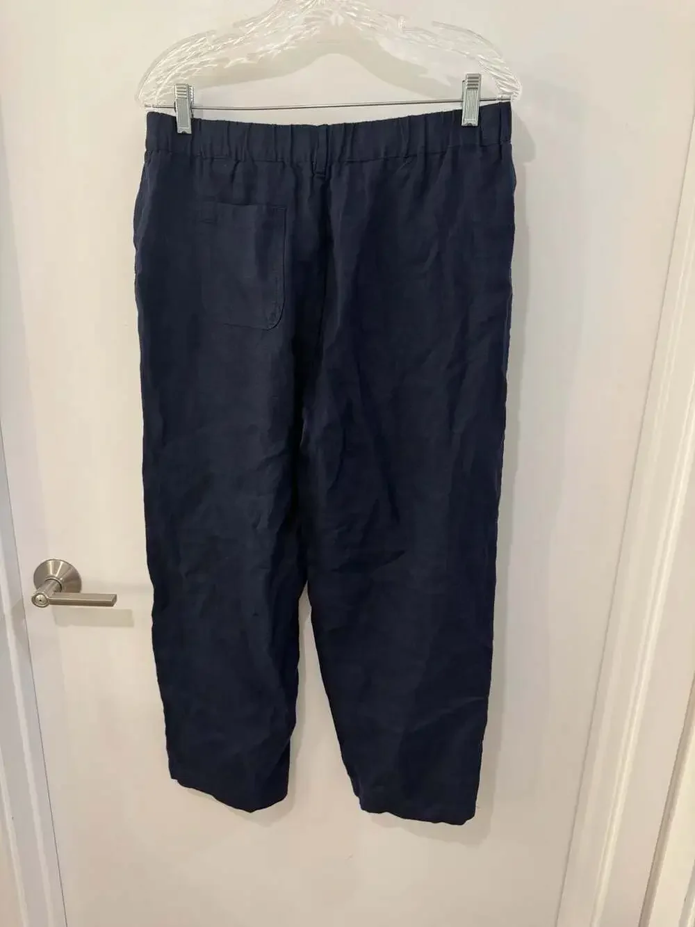 Quince Women's 100% European Linen Elastic Waist Ankle Pants
